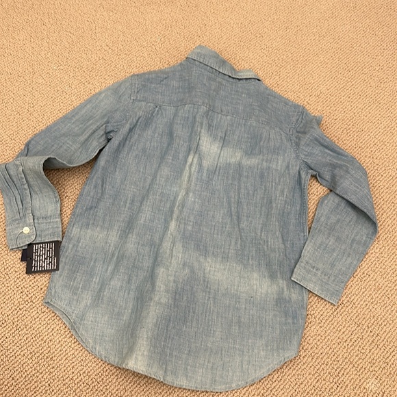 NWT Polo Lauren Distressed Dress Shirt - Picture 4 of 4